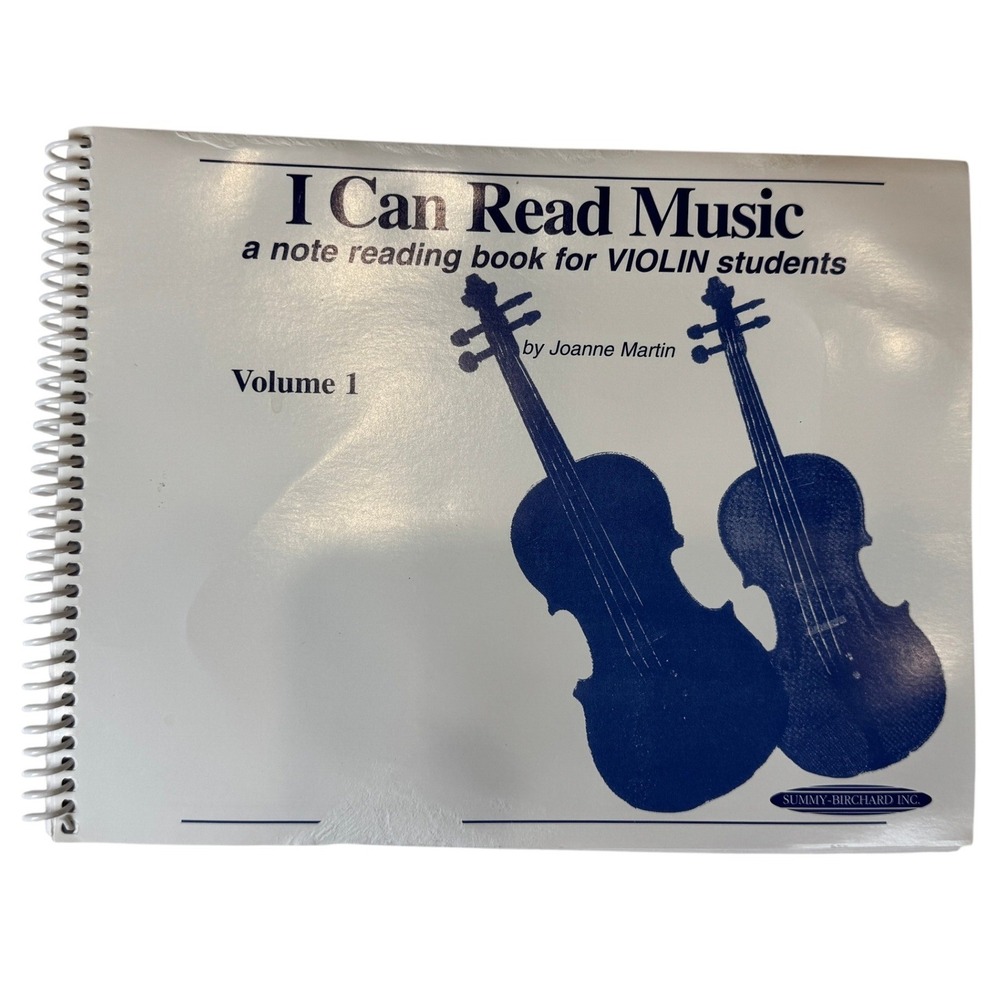 I Can Read Music Volume 1 Violin Joanne Martin Note Reading Book Spiral Bound